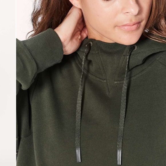 Lululemon Dark Olive Warm for Winter Pullover Hoodie - Picture 2 of 10